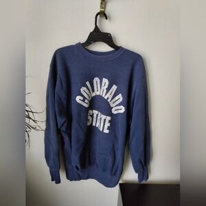Vintage Colorado State Sweatshirt MVP Pro Weave Made in U.S.A. XL NCAA